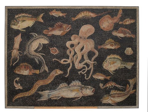 Антикварная мозаика «Подводный мир»