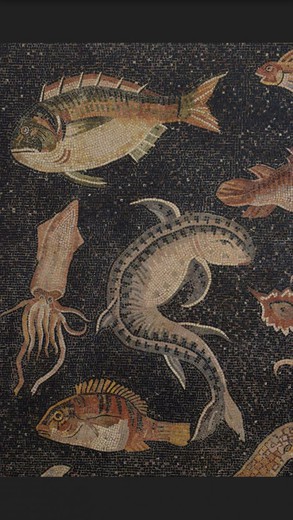 Antique mosaic "Underwater World"
