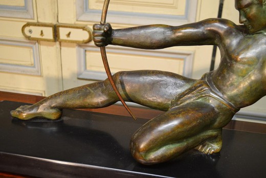 Vintage sculpture "Archer"