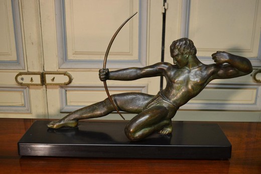 Vintage sculpture "Archer"