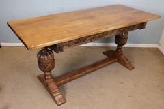 Antique oak dining table