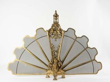 Antique fireplace screen "Fan"