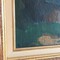 Antique painting "French suburbs"