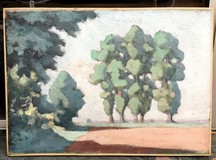 Antique painting "Landscape"