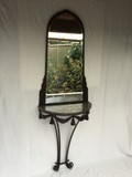 Antique console with mirror