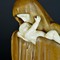 Антикварная скульптура "Дева Мария с младенцем"