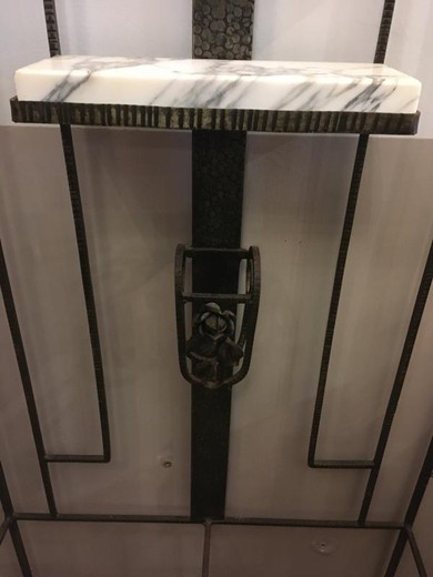 Antique art deco wall stand