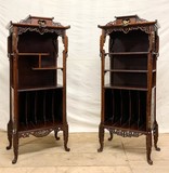 Antique pair etageres Gabrielle Viardot