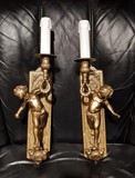 Antique paired sconces