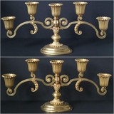 Pair antique candle holders