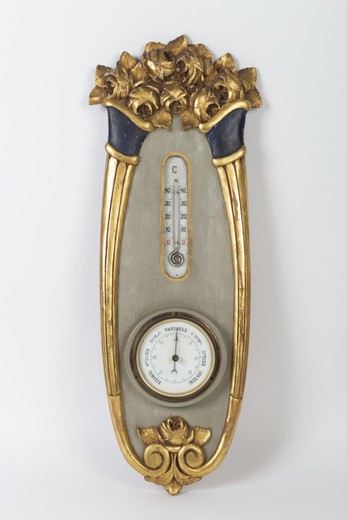 Antique Barometer Thermometer