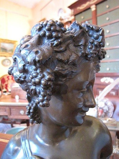 Antique bust "Bacchus"