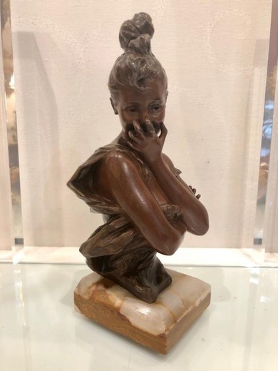 Antique bust of "Laughter"
