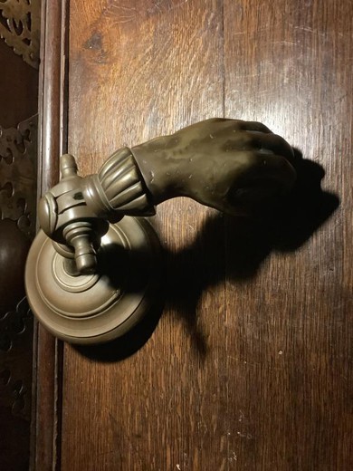 Antique bronze door knocker