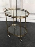 Antique serving trolley table