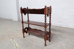 Antique shelving for newspapers and magazines