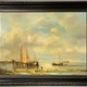 Antique painting "Seascape"