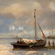 Antique painting "Seascape"