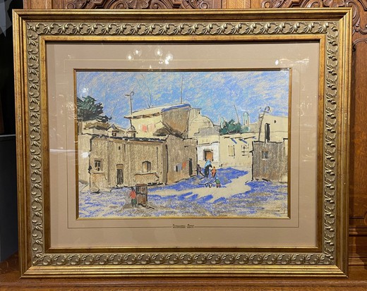 Antique painting "On the streets of Khiva"