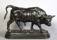 Antique sculpture "Bull"