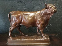 Antique sculpture "Bull"