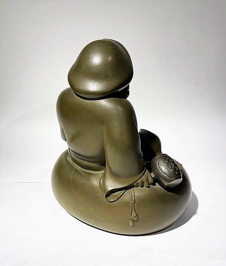 Антикварная скульптура «Дайкоку с мышкой»