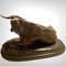 Антикварная скульптура «Лежащий бык»