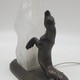 Antique sculpture-lamp "Sea Lion"
