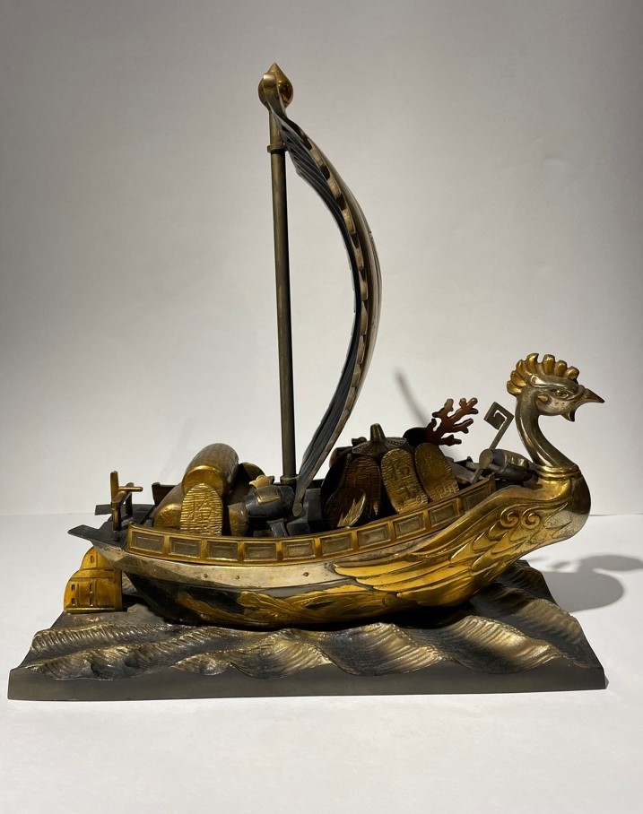 Antique sculptural composition "Takarabune"