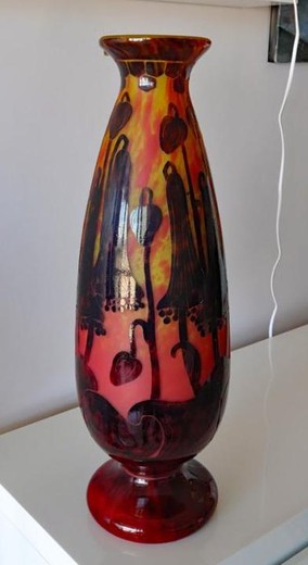 Large antique Art Deco vase
