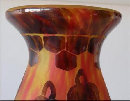 Large antique Art Deco vase