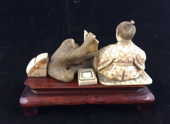 Antique okimono