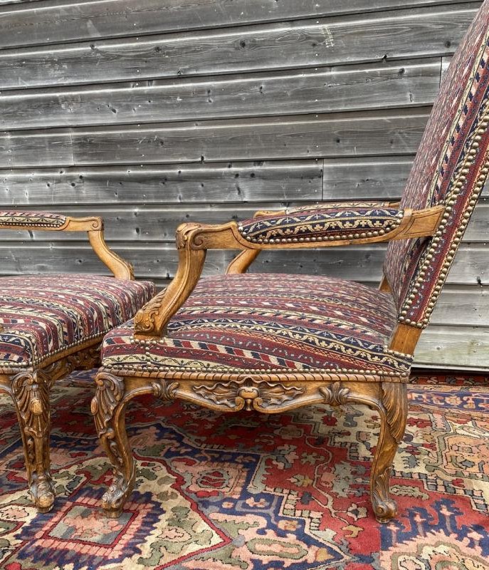 Pair of antique armchairs