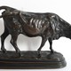 Антикварные парные скульптуры "Корова и бык"
