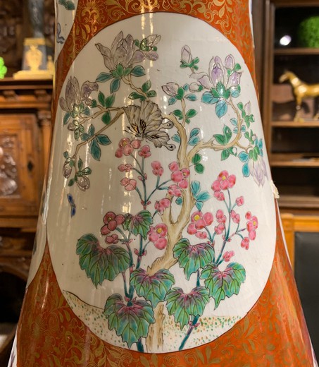 Antique pair vases Arita