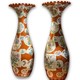 Antique pair vases Arita