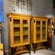Antique Russian Classicism pair display showcases