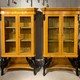 Antique Russian Classicism pair display showcases