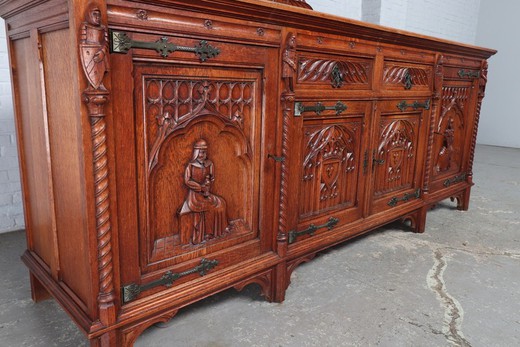 Antique Gothic style sideboard