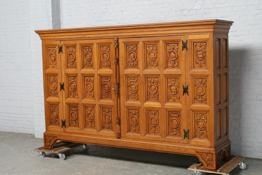 Antique Flemish style cabinet