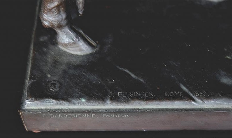 Ancient sculpture "Roman bull"