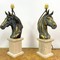 Antique pair lamps "horses"