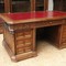 walnut gothic style bookcase