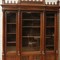 walnut gothic style bookcase