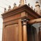 walnut gothic style bookcase