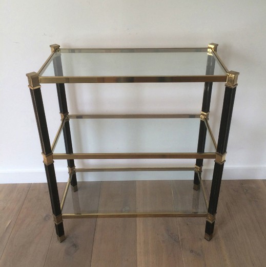antique furniture glass and brass table