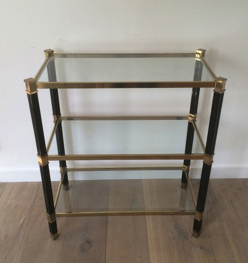 vintage glass console table