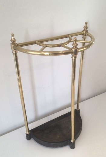 старинная мебель - подставка для зонтов из чугуна и латуни