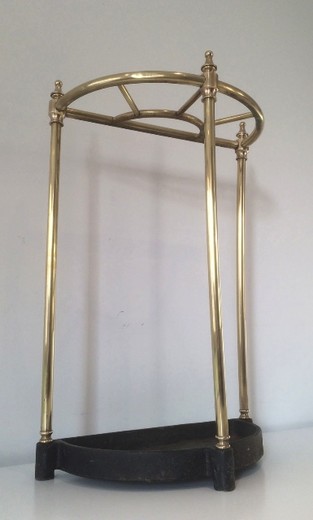 винтажная мебель - подставка для зонтов из чугуна и латуни