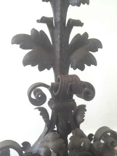 винтажные каминные таганы, кованое железо, 19 век